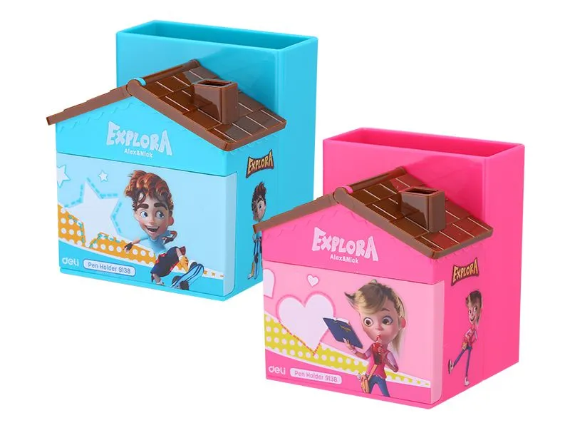 DELI Čaša za olovke kućica E9138