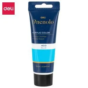 DELI Akrilna boja u tubi plava 75ml