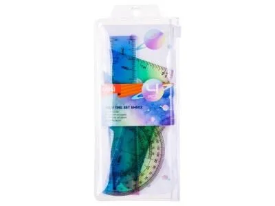 DELI Geometrijski set pastel 1/4 15cm