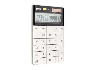 DELI Kalkulator stoni E1589P beli