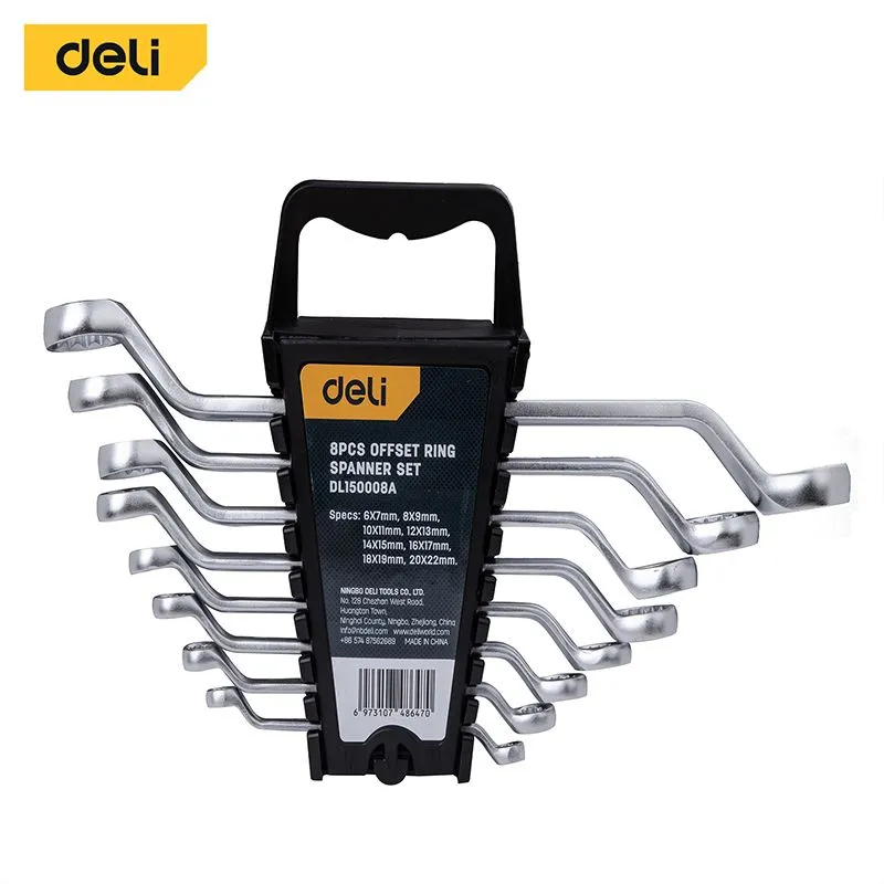 DELI Set duplo okastih ključeva 6-22mm, 8kom. edl150008a