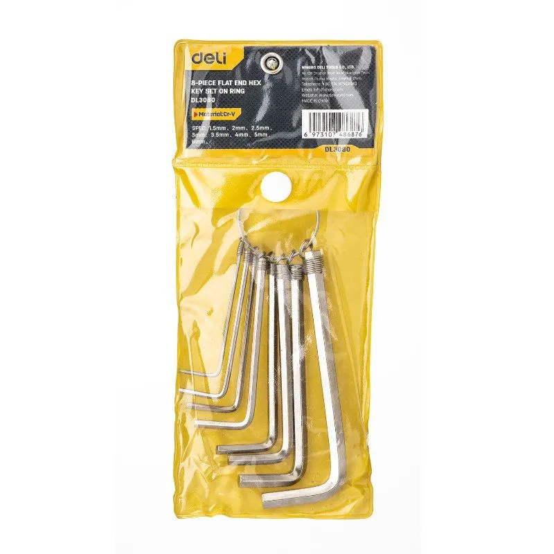 DELI Set imbus ključeva ekonomik 1,5-6mm, 8kom edl3080