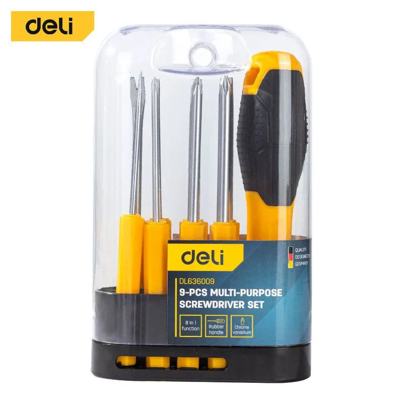 DELI Set odvijača sa 9 delova edl636009