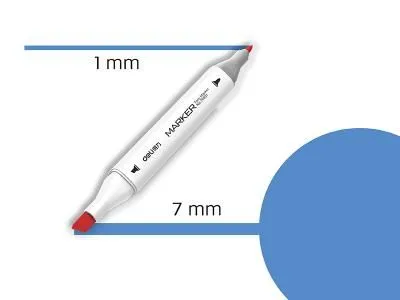 DELI Sketch marker brilliant blue-74