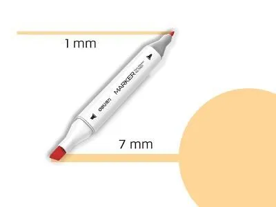 DELI Sketch marker cream-36