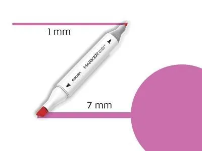 DELI Sketch marker fluorescent rose-125