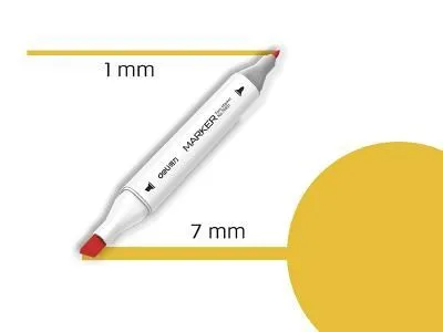DELI Sketch marker fresh yellow-44