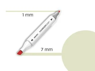 DELI Sketch marker green bice-163