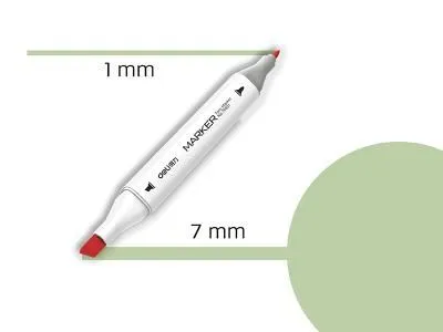 DELI Sketch marker lime green-175