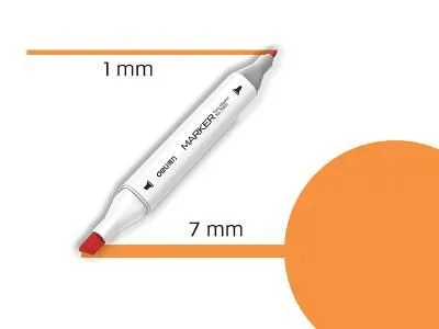 DELI Sketch marker orange-23