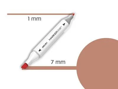 DELI Sketch marker rose beige-97