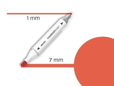 DELI Sketch marker vermilion-14