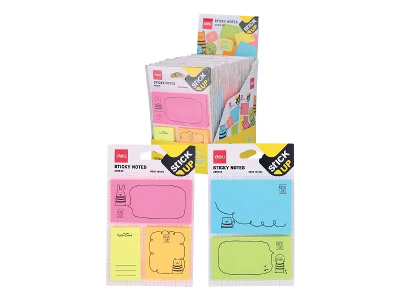 DELI Stiker blok Neon EA55502