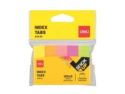 DELI Stikeri za indeksiranje50x15mm (5x100 lista)