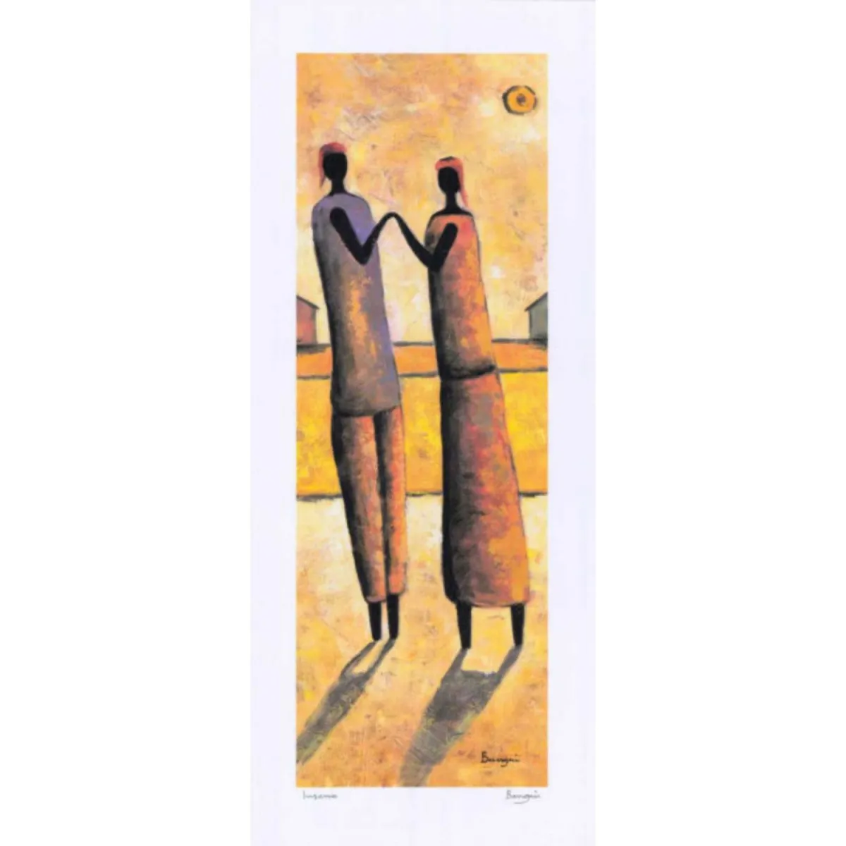 DELTA LINEA Uramljena slika Bangui 30x70 cm