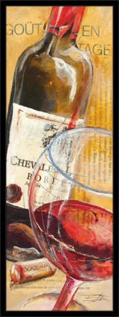 DELTA LINEA Uramljena slika Grand Cru vino 30x70 cm