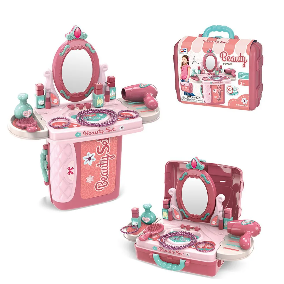 DENIS Kozmetički set u koferu Beauti set 3u1