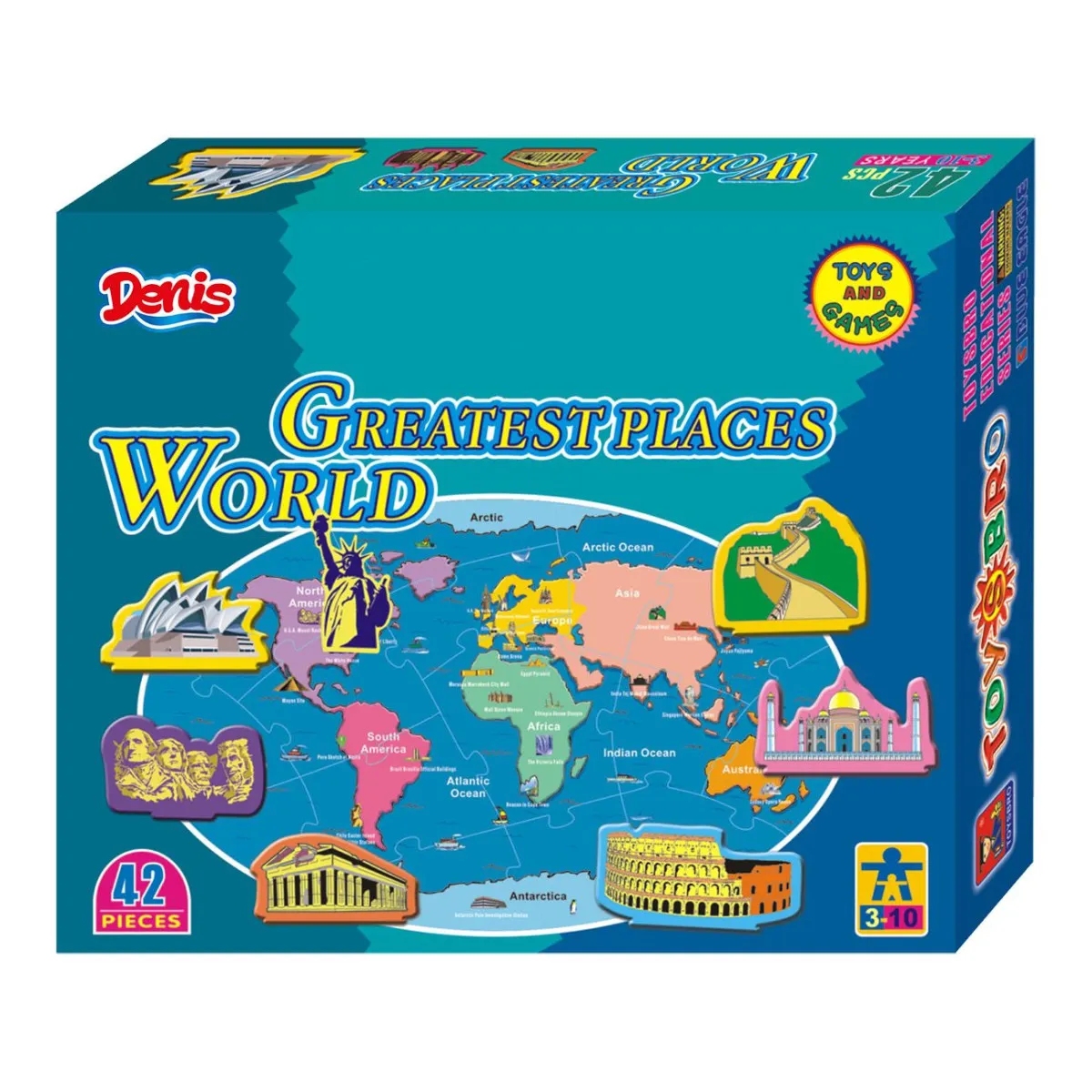 DENIS Puzzle Najveće svetske znamenitosti - 42 dela