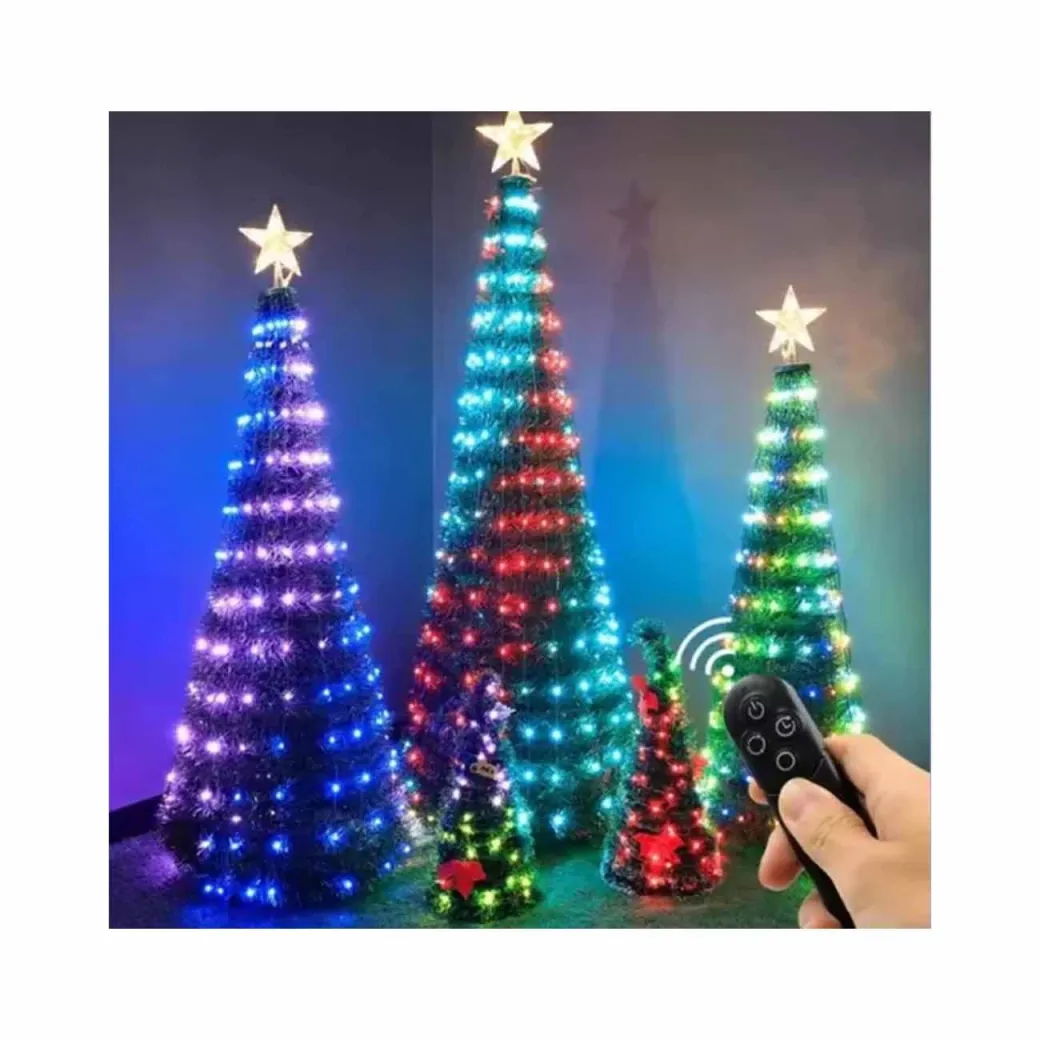 DENIS Svetleća fiber jelka 120cm