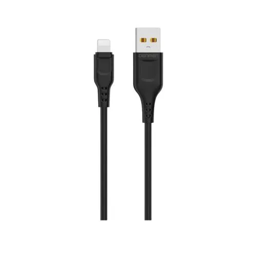 DENMEN Kabl D01L Lightning USB data 2,4A 1m, crna