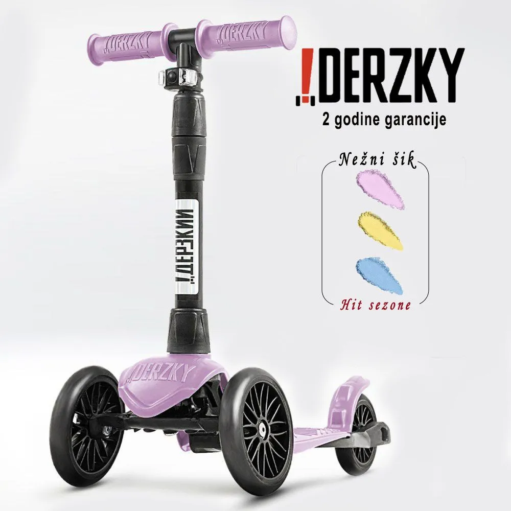 DERZKY Trotinet Baby Style 1-5 godina pastelno roza