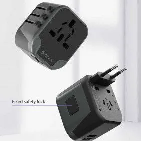 DEVIA Adapter Global (Eu Uk Us Au), crna