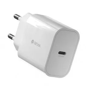 DEVIA Adapter Smart PD Quick Charger V2 20w, bela