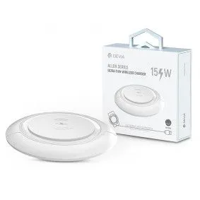 DEVIA Bežični punjač XT-117 Wireless Allen Series Ultra Thin 15W, bela