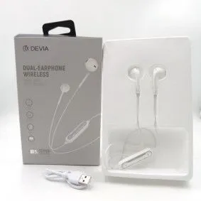 DEVIA Bluetooth slušalica Smart Series dual, bela
