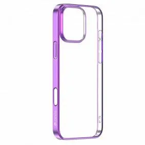 DEVIA Futrola Hard Case Glimmer Series Case PC Za Iphone 16/ roza