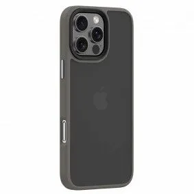DEVIA Futrola Hard Case Pino Series Shockproof Case za Iphone 16, siva