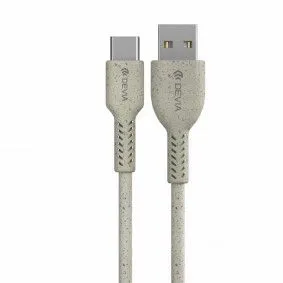 DEVIA Kabl Environment - friendly plant straw PD Type-c, bela