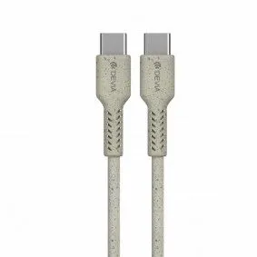 DEVIA Kabl Environment - friendly plant straw Type-c na type-c, bela