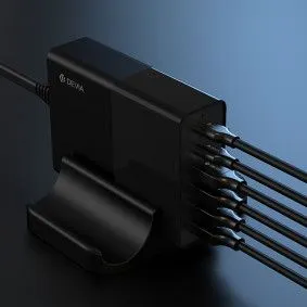 DEVIA Punjač Multi-port Extreme Speed Series (EU/75W)/ crna