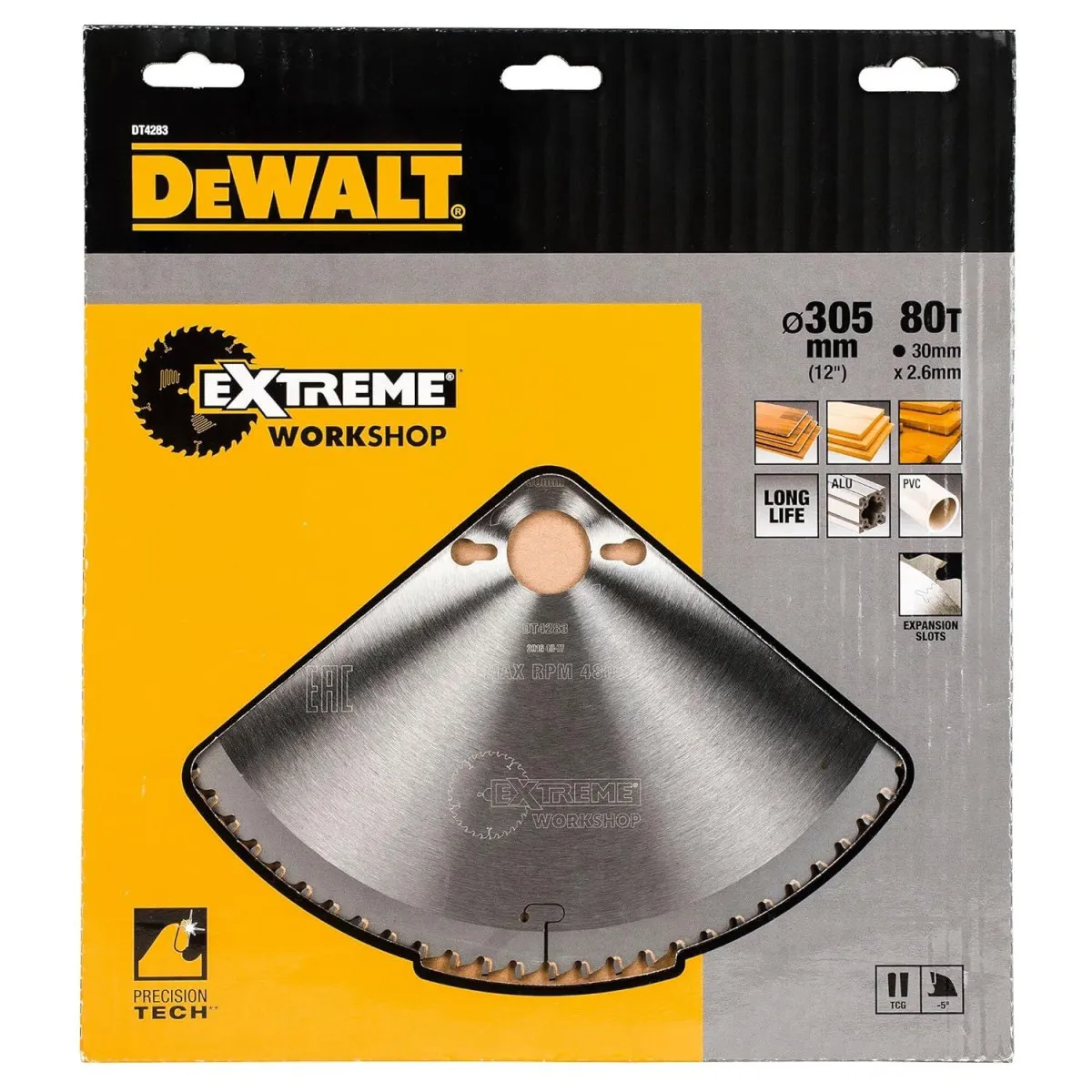 DeWALT List kružne testere 305 x 30 mm 80Z - aluminijum i drvo  DT4283