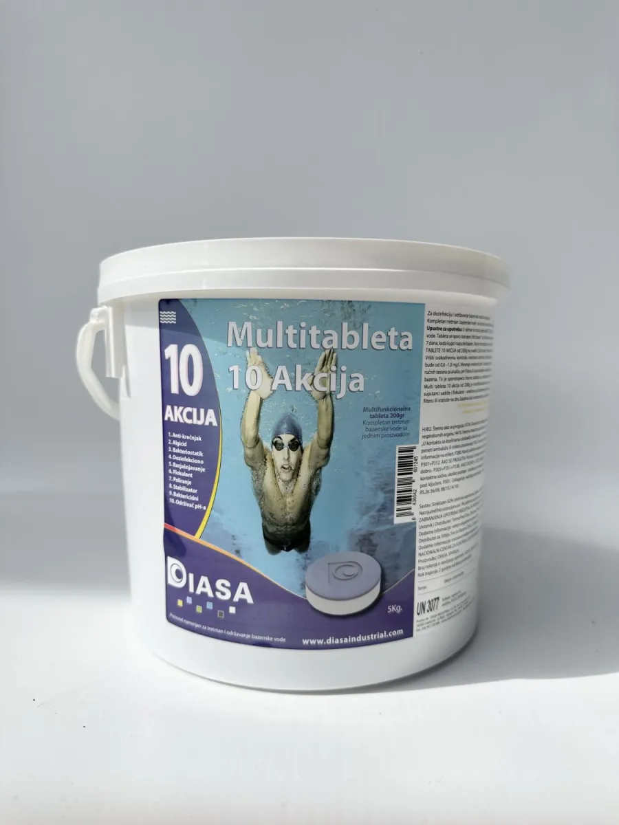 DIASA Multi 10 u 1 tablete za održavanje vode u bazenu 5kg