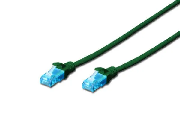 DIGITUS DK-1512-005/G patchcord kabl 5e U/UTP CCA 0,5m zeleni
