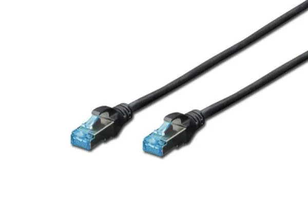 DIGITUS DK-1512-010/BL patchcord kabl 5e U/UTP CCA 1m crni