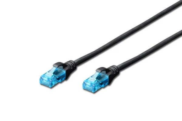 DIGITUS DK-1512-030/BL patchcord kabl 5e U/UTP CCA 3m crni