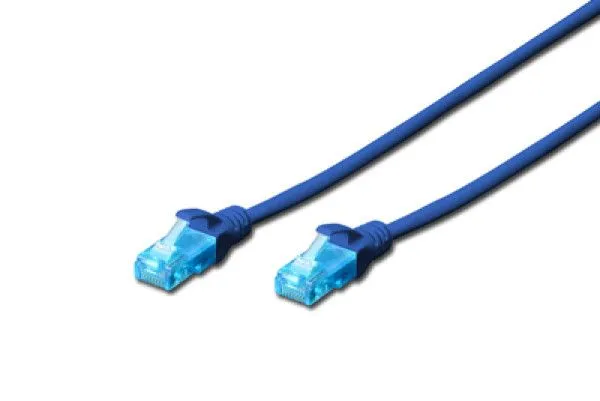 DIGITUS DK-1512-050/B patchcord kabl 5e U/UTP CCA 5m plavi
