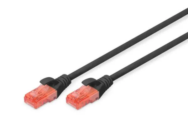 DIGITUS DK-1612-010/BL patchcord kabl 6 U/UTP CCA 1m crni