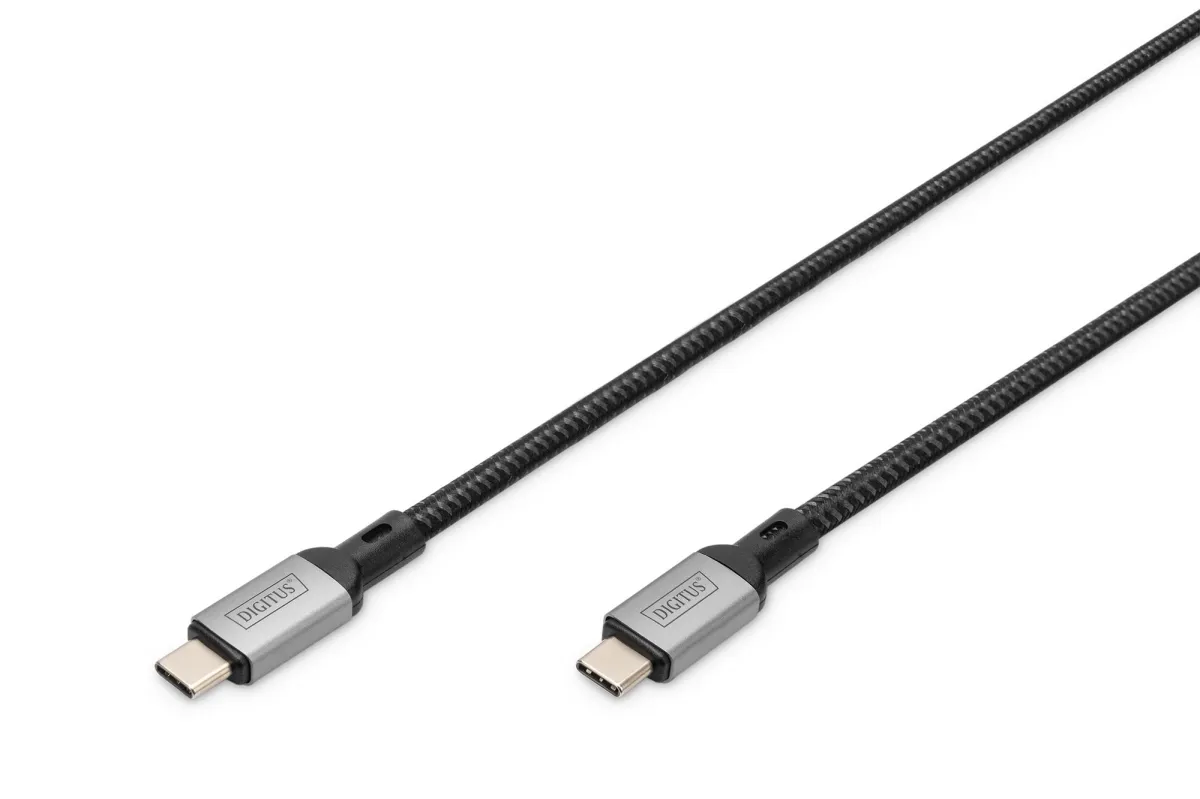 DIGITUS Kabl USB-C na USB-C/ DB-300443-010-S/ siva