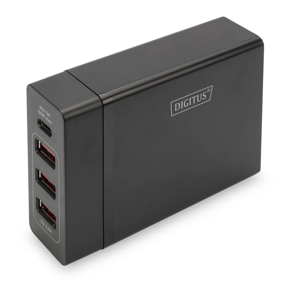 DIGITUS Univerzalni punjač 72W DA-10195,1.2m, crna