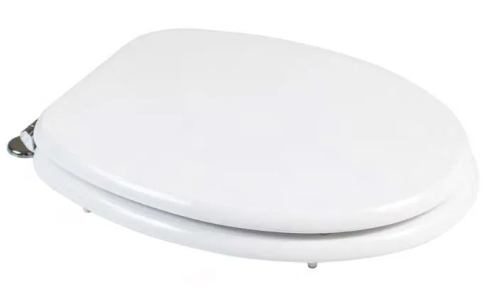 DIPLON Daska za WC šolju, medijapan, bela