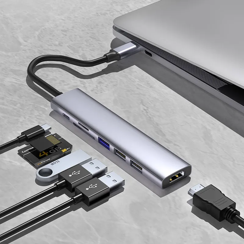 Docking station / HUB Sotako Type-C na USB 3.0 7u1 kabel 10cm