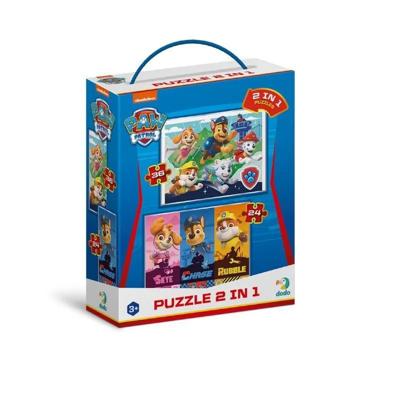 DODO Puzzle Patrolne šape 2u1 -  24, 36 delova