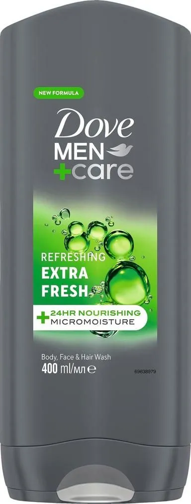 DOVE Men Gel za tuširanje REFRESHING EXTRA FRESH, 400 ml