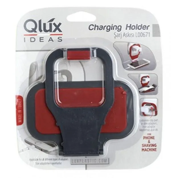 Držač punjača za mobilni telefon 160x180x20mm/ crvena/siva