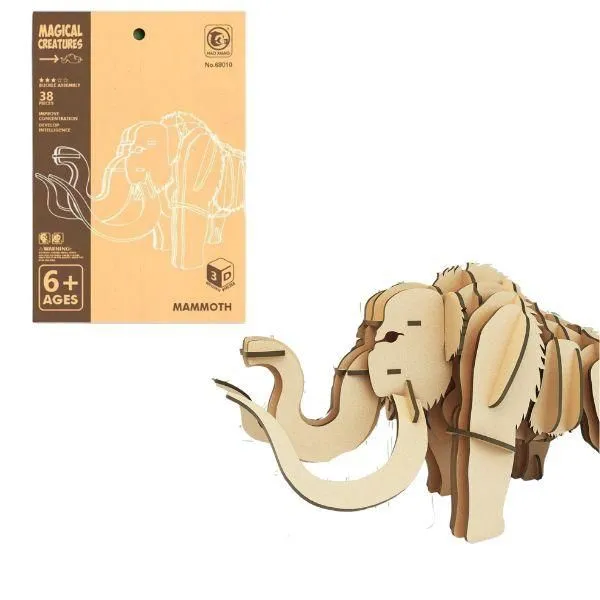 Drvene 3D puzzle Mamut - 38 delova 68010