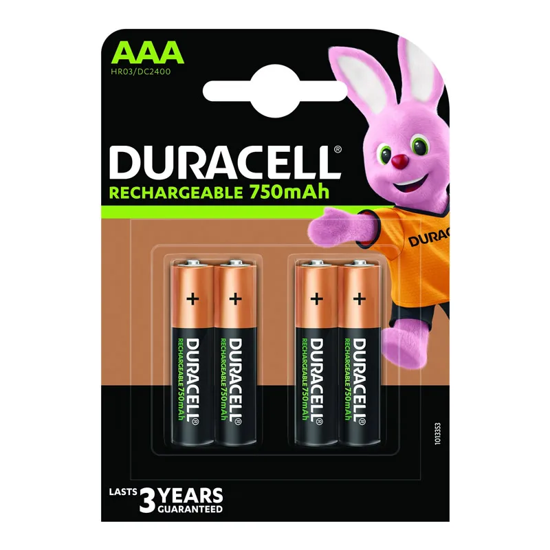 Duracell AAA 1/ 4 1/2V 750mAh Ni-MH Stay Charged punjiva baterija HR03/DC2400
